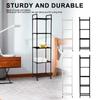 4/5-Layers Kitchen Rolling Storage Rack Movable Multipurpose Trolley Household Organizer Shelf for Bathroom Bedroom Living Room