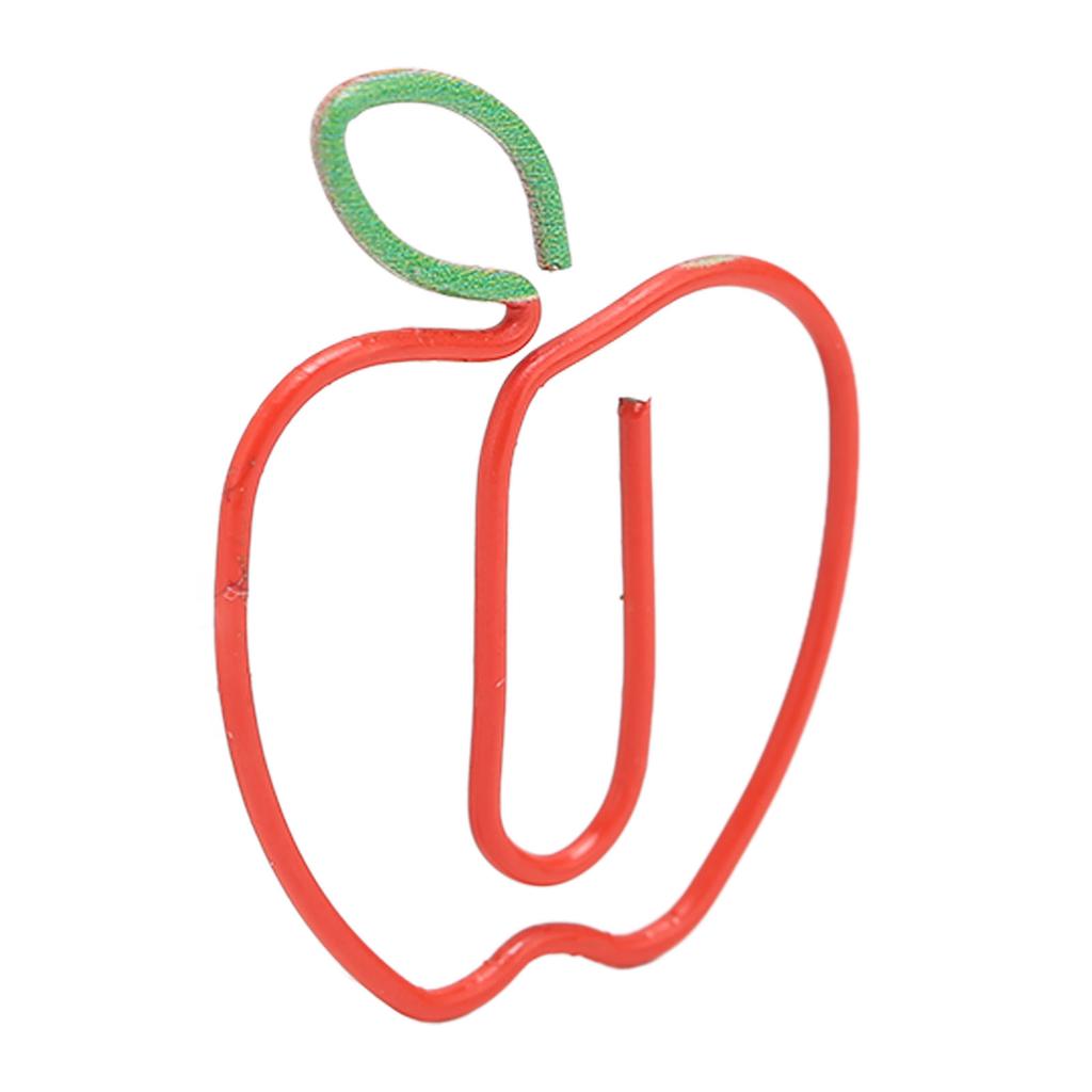 100 шт. милые скрепки для бумаги с антикоррозионным покрытием, предотвращающим скольжение, декоративные скрепки в форме фруктов для