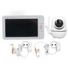 7 In Baby Monitor HD Screen Video 100‑240V 960ft Long Range Two Way O Temp Detection Pan Tilt