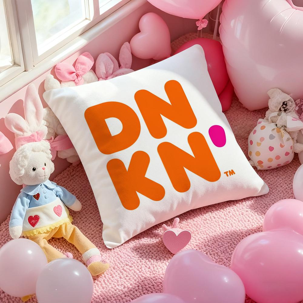 Dunkin' Donuts Наволочка с принтом узора Подушка-чехол для гостиной Диванная подушка Чехол и Декор спальни