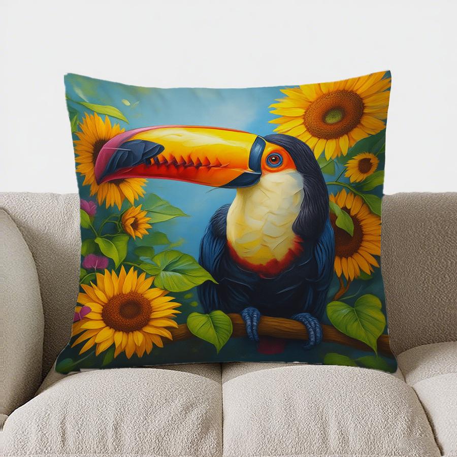 Домашний Декор Красочное Дерево и Луна Ночная Сцена Узор на Подушку Наволочка Подходит Для Дивана Спальни Автомобиля Наволочка