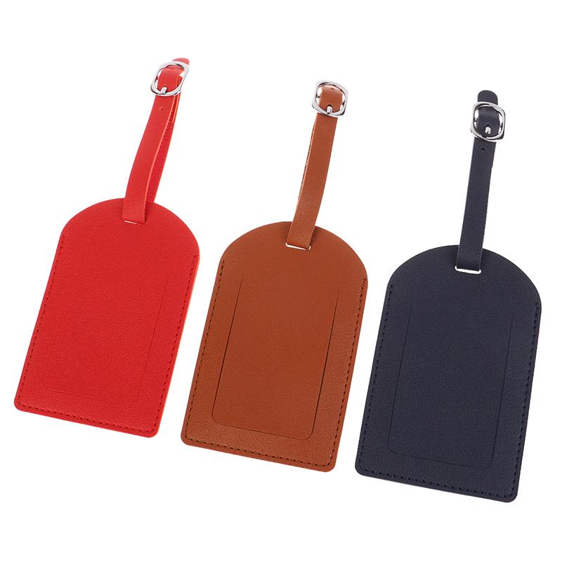 1 шт. Портативная бирка для багажа из искусственной кожи, идентификационная этикетка для чемодана, багажная доска, имя бирки, адрес, держатель для проездного паспорта
