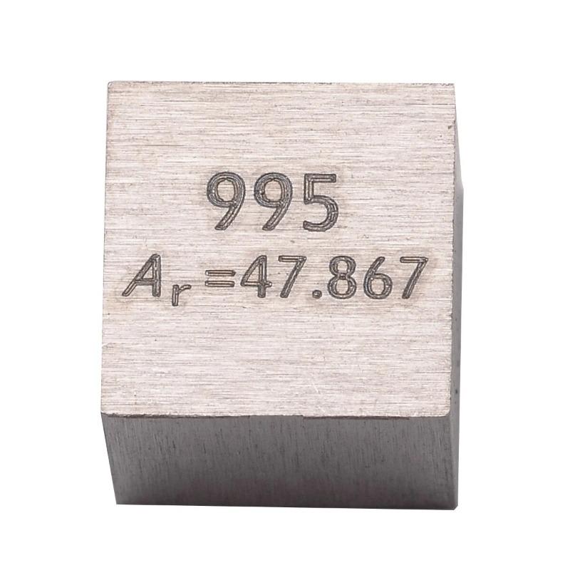 99,5% чистый титан высокой чистоты кубический титан металлический резной элемент периодическая таблица класс учебные принадлежности 10x10x10 мм