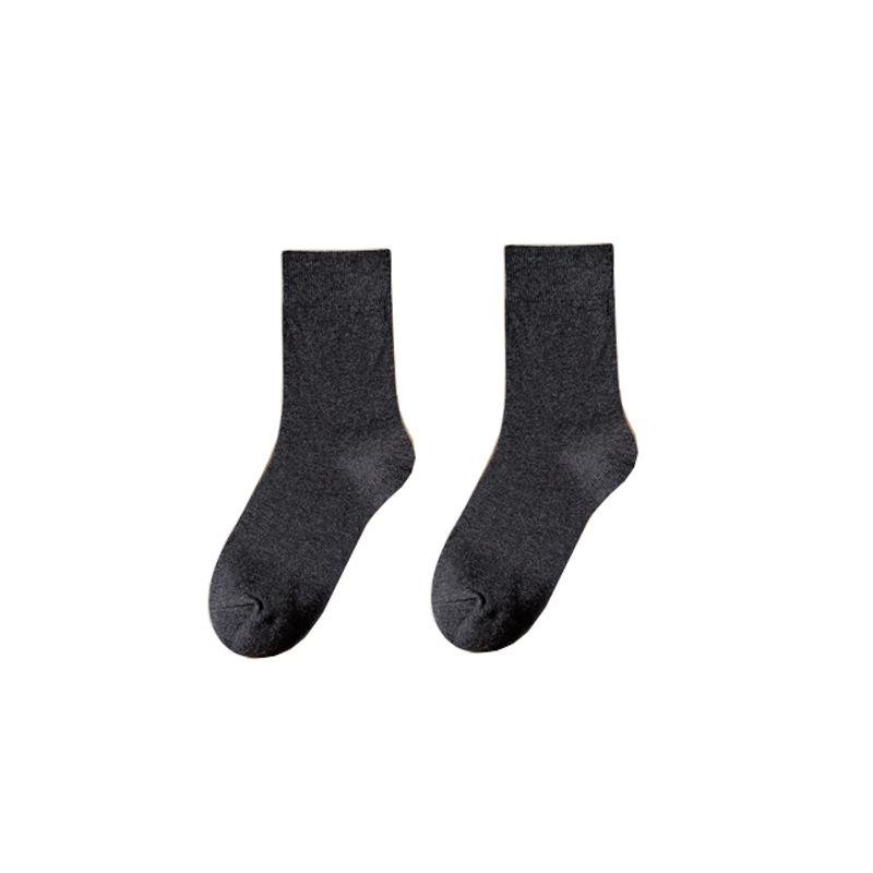 Носки женские однотонные носки осень и весна мягкие дышащие носки