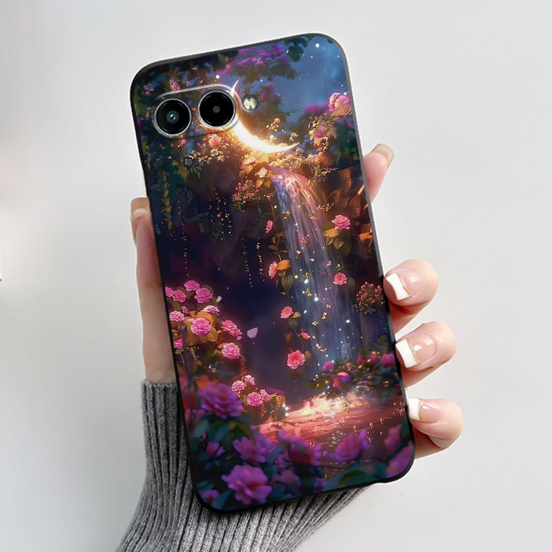 Чехол для телефона TCL T-Mobile Revvl 8 T Phone 3 Чехол Роскошный Милый Любовь Кролик Забавный Черный ТПУ Мягкий Силикон Защитная Задняя Крышка