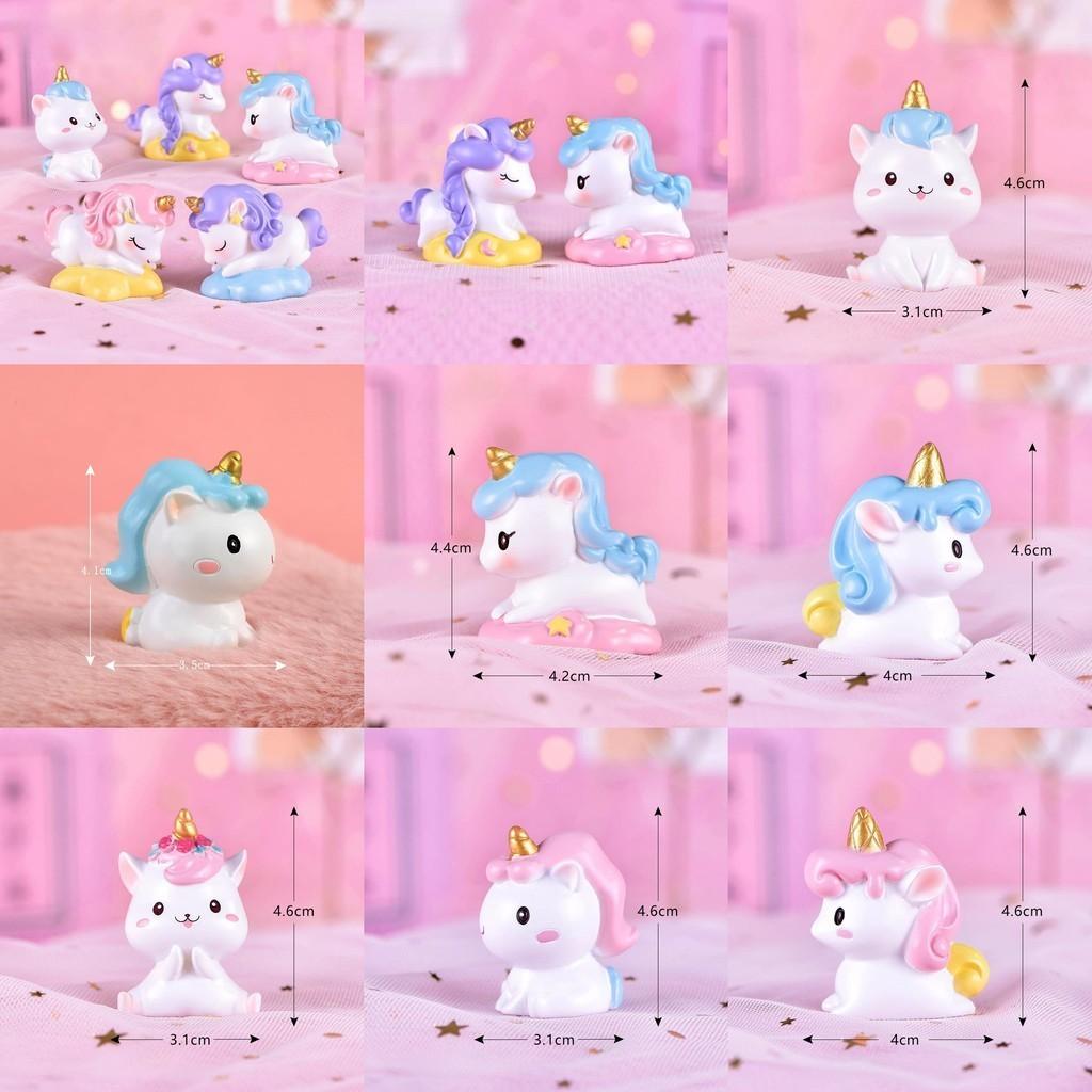 Charming Resin Unicorn Figurine For Whimsical Cake Decoration Desktop Decoration