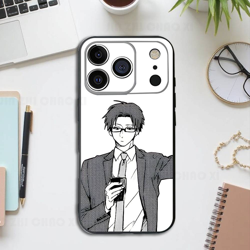 Аниме S-Si-woo S-Seo-yeon Черный Чехол для Телефона Для IPhone 17 16 15 14 13 12 13 12 11 Pro Max Plus XS XR Силиконовый Мягкий Задний Чехол