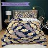 Leaf Pattern Bedding uilt Set uilt Cover Pillowcase Home Decoration Birthday Gift (1 * duvet cover + 2 * pillowcase  without core)62