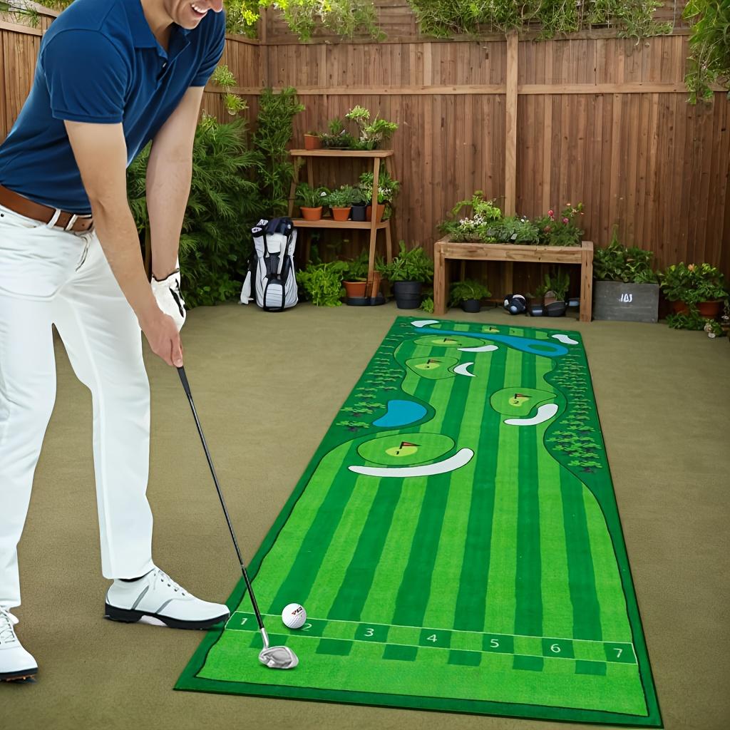 Mini Golf Green Putting Mat Portable Anti Slip Indoor Training Rug Home Office Decor Floor Mat