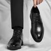 Кожаные туфли мужские весна 2025 года новые деловые туфли в британском стиле с острым носком мужские туфли для офиса