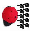 10 Pcs Hat Storage Hooks Wall-mounted Self-adhesive Punch-free Anti-slip Baseball Cap Display Peaked Hat Storage Stand Dress Shop Cap Holder Organizer