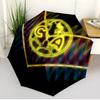 Club America Print Automatic Open Close Umbrella, Portable Foldable Umbrella, for Outdoor Commute Camping Trip, Ideal Birthday Gift