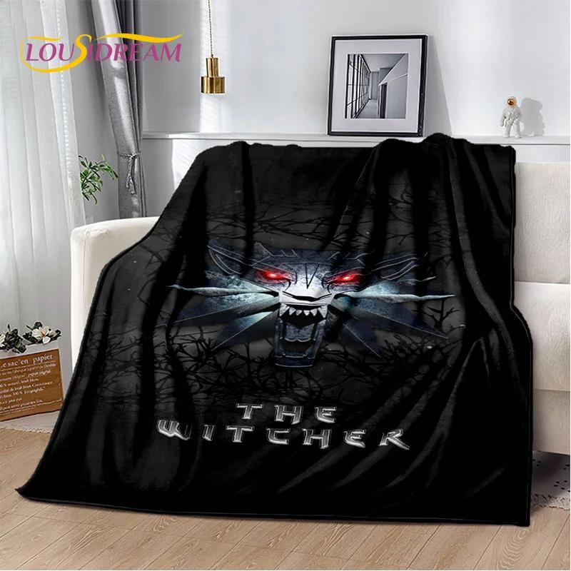 3D The W-Witcher Game Cartoon Soft Flannel Blanket for Beds Bedroom Sofa Picnic,Throw Blanket for Cover Outdoor Leisure Nap Gift