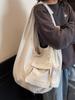 Solid Color Oxford Shoulder Bag - Large Capacity, Hot-Selling Korean Commute Tote for Women