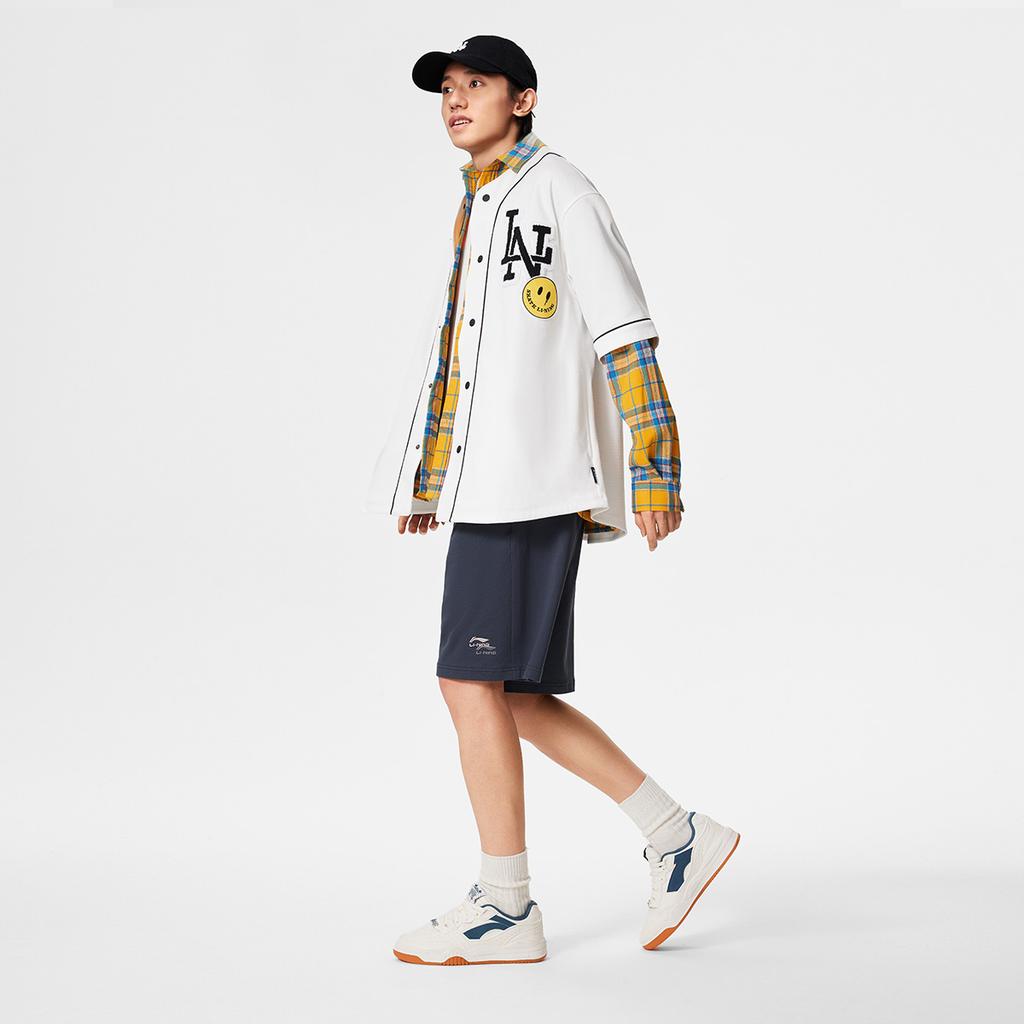 Кроссовки Li Ning Moon White Dream Theme, повседневные, универсальные, на толстой подошве, нескользящие, износостойкие, дышащие, увеличивающие рост, с низким верхом, для скейтбординга AGCS251-9