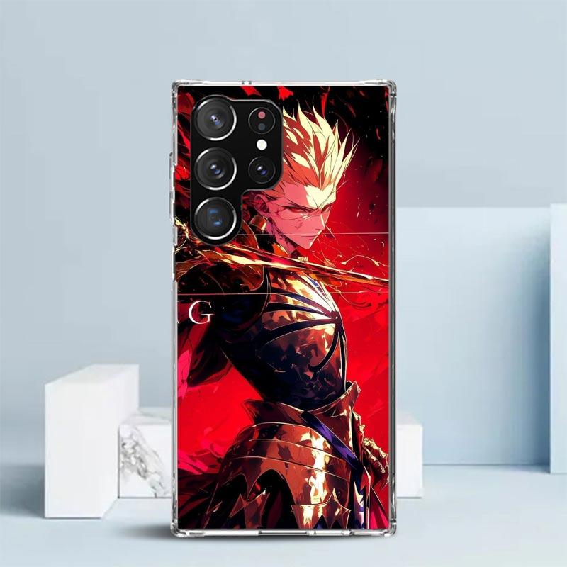 Чехол для телефона Fate Zero Stay Night Гильгамеш для Samsung Galaxy S24 S25 Edge S26 Ultra S22 S23 Plus S21 + S20 FE Мягкий ТПУ Задняя крышка