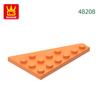 Нетоксичный 49 шт./лот 48208 4x6 Клин Левая пластина Строительные блоки Moc Классические аксессуары Совместимые с Кирпичными игрушками Подарочная коробка для детей