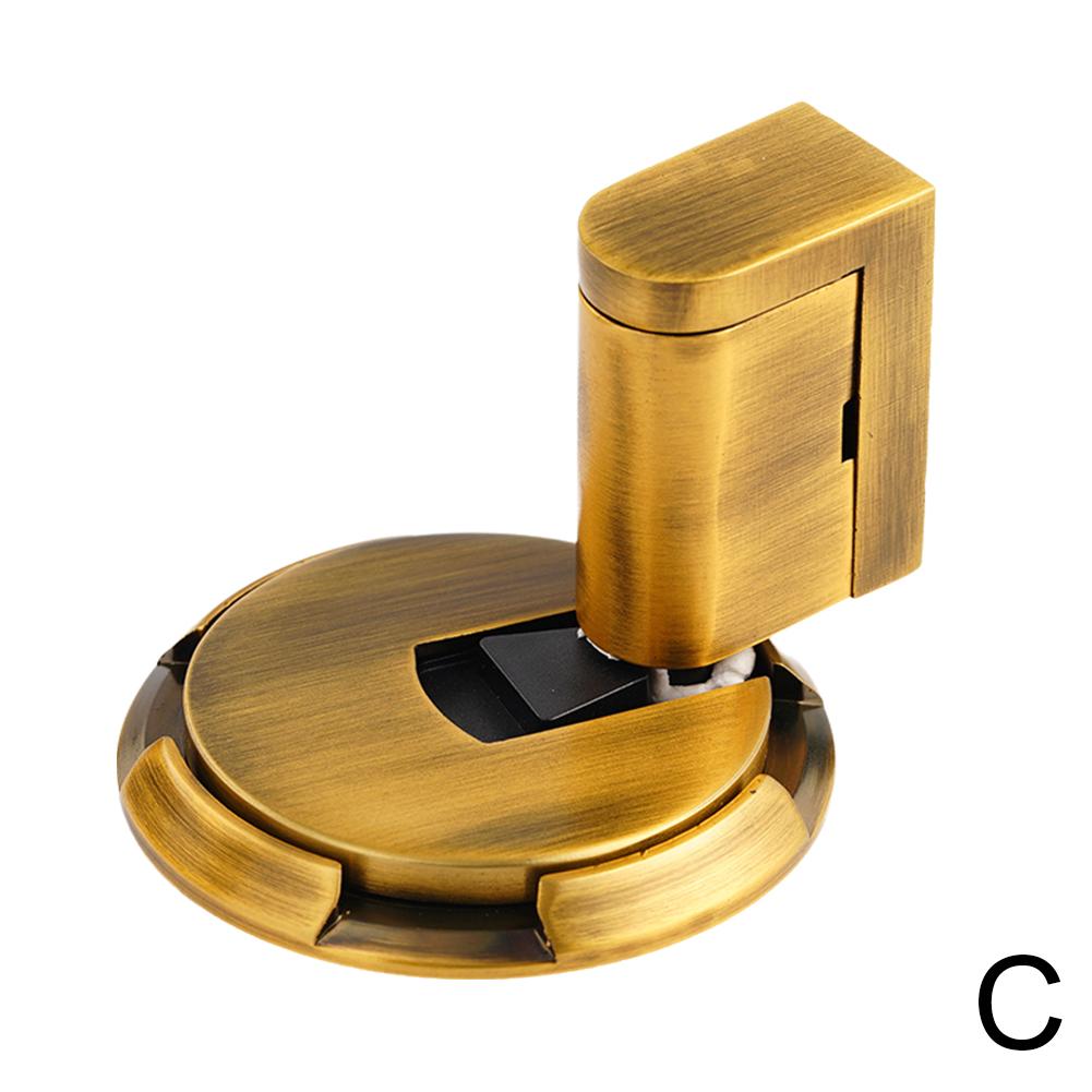 Heavy Duty Magnetic Door Stopper No Drill Windproof Punch-Free Silent Floor Stop for Bottom of Door Mechanical