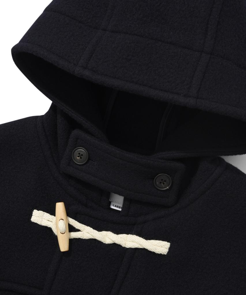 Covernat Wool Duffle Coat Navy