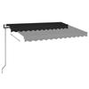 Automatic Awning with LED Lights & Wind Sensor 350 X 250 Cm Anthracite