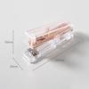 Manual Paper Stapler Rose Gold Book Binding Machines Transparent Stapler  Student