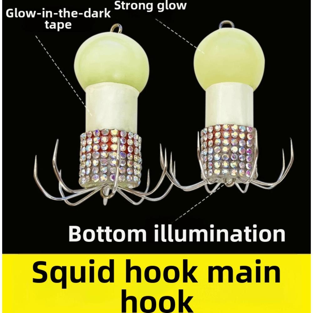 Glow In The Dark Glow In The Dark Lure Hooks Fishing Lure Accessories For Octopus Fishing