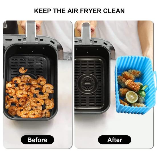 Силиконовые подставки для поддонов для фритюрниц, не содержащие бисфенол А, сменная корзина для фритюрницы