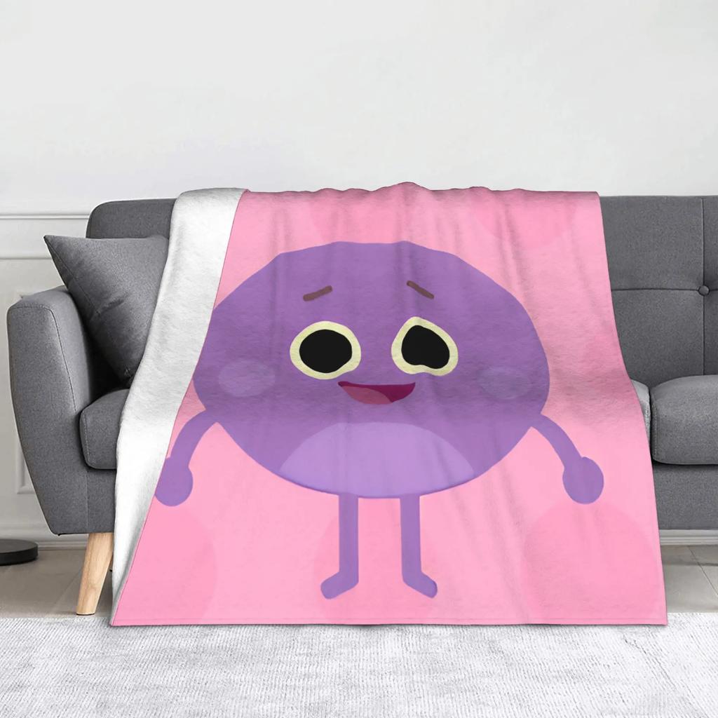 Bumble Nums Cartoon Blanket Cover Fleece Ultra-Soft Throw Blankets for Car Sofa Couch Bedspread