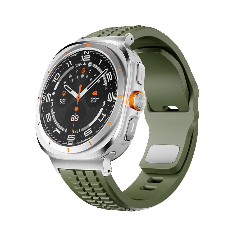Спортивный силиконовый ремешок для Samsung Galaxy Watch Ultra 2025 Браслет Мужской наручный ремешок для Samsung Galaxy Watch Ultra 47 мм 2024 Correa