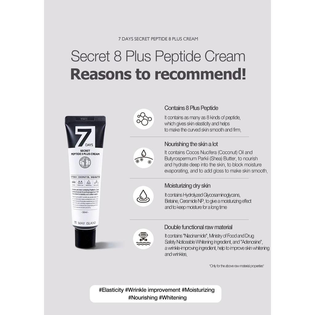 [MayIsland] Крем 7Days Secret Peptide 8+