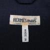 HERMES [Domestic regular] MACKINTOSH made Margiela period belted rubberized coat ME blackUsed