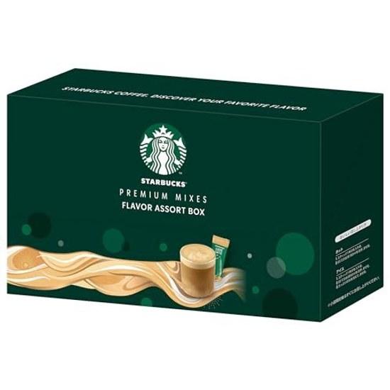 Starbucks Premium Mix 4 Variety Assortment Box (16 servings) Stick Coffee Cafe au Lait Latte Gift Individually Wrapped