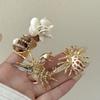 Gold-Tone Plated Finish Boho Ocean Animal Jewelry Conch Shell Wrap Ring  Tropical Island Getaway