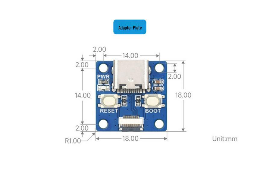 Raspberry Pi RP2350 Dual-Core Tiny Micro Development Board with Temperature Sensor and MicroPython