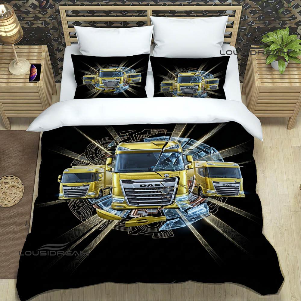3D D-DAF truck Retro printed Bedding Sets exquisite bed supplies set duvet cover comforter set bedding set luxury birthday gift