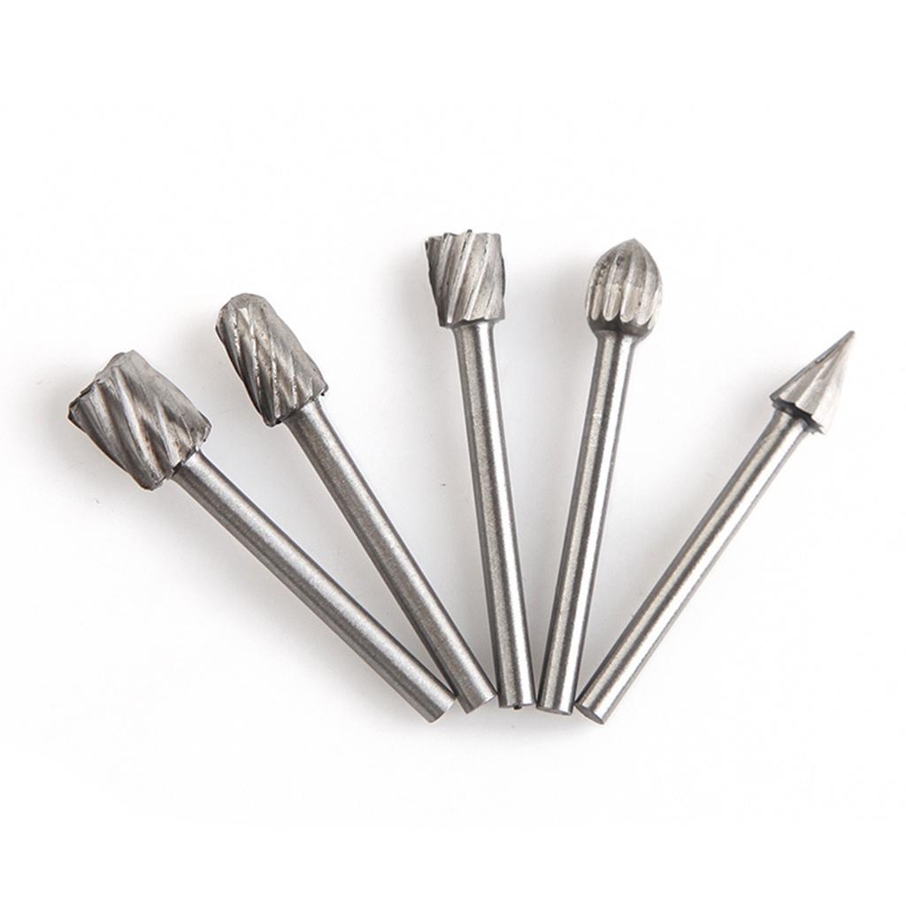 10 шт. набор фрез из карбида вольфрама с хвостовиком 1/8 дюйма, режущий фрезерный бор для вращающегося инструмента