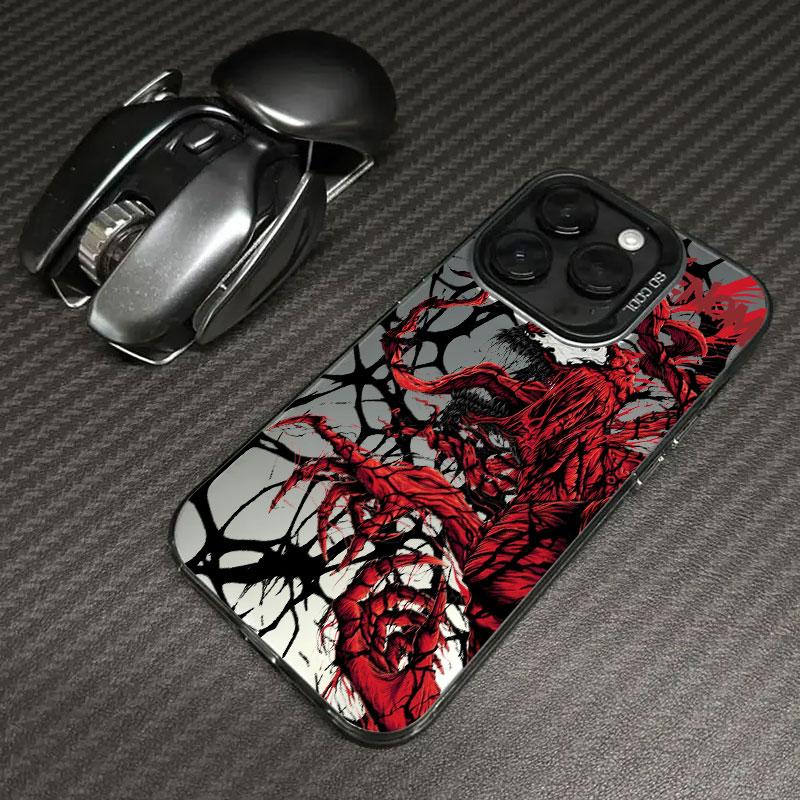 Terrifying Marvel Venom Phone Case For iPhone 11 12 13 14 15 16 17 Pro Max 16e 17E 17 Air Plus Mini Shockproof Fundas Back Cover