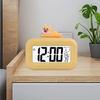 Alarm Clock Easy To Read Time Date Temperature Display LCD Screen Cartoon Decor 8 Different Ringtone Digital Clock Bedrooms Travel Alarm Clock