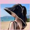 Outdoor Sun Protection Hat With Wide Brim And Neck Cover For Summer Beach Casual Wear