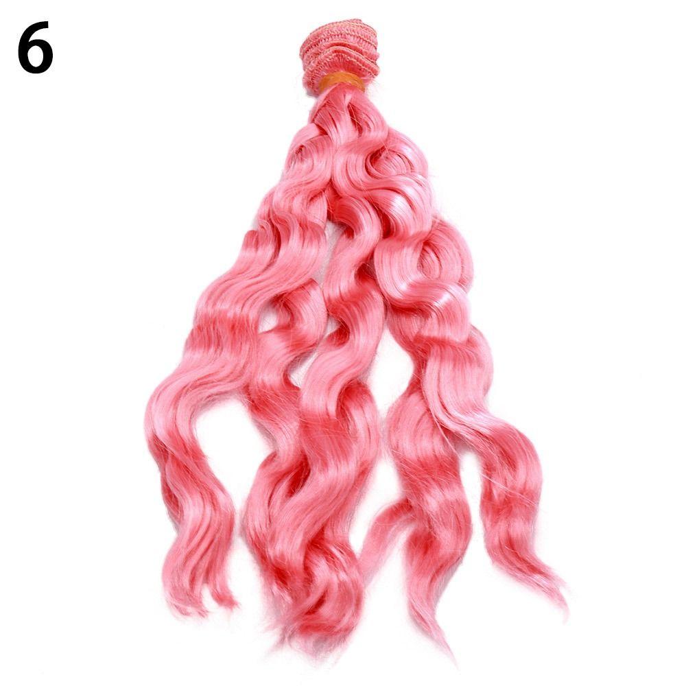 1PC Hot Synthetic Fiber 20cm Doll Wigs Wig Hair Long Straight DIY Dolls Accessories
