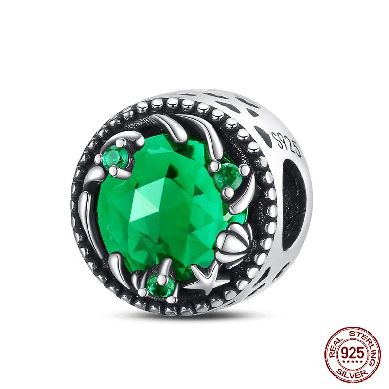 100% настоящие посеребренные бусины серии Ocean, черепаха, краб, русалка, подходят оригинальные браслеты «сделай сам», ювелирные изделия, подарки