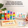 Geometric Wooden Stackable Blocks Educational Toy Kids Brain Development Play