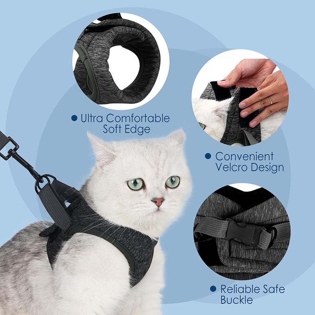 Adjustable Anti-Escape Small Pet Belt Kitten Harness Light Breathable Soft Pet Vest Wiring Harness Traction Belt Kitten Walking