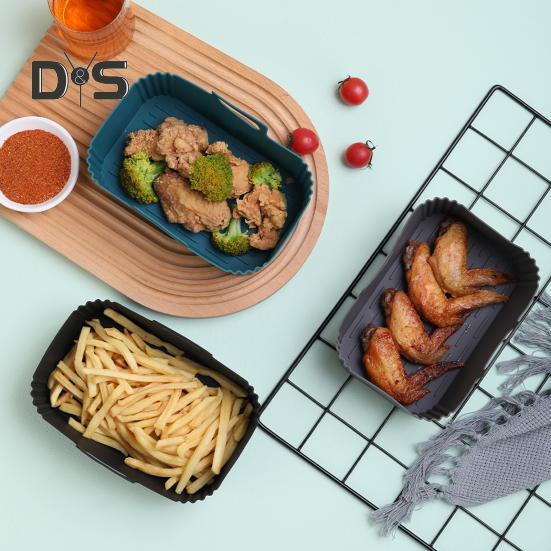 Многоразовый вкладыш для фритюрниц, не липкий, для пищевых фритюрниц, подкладка для воздухофритюрниц, горшок