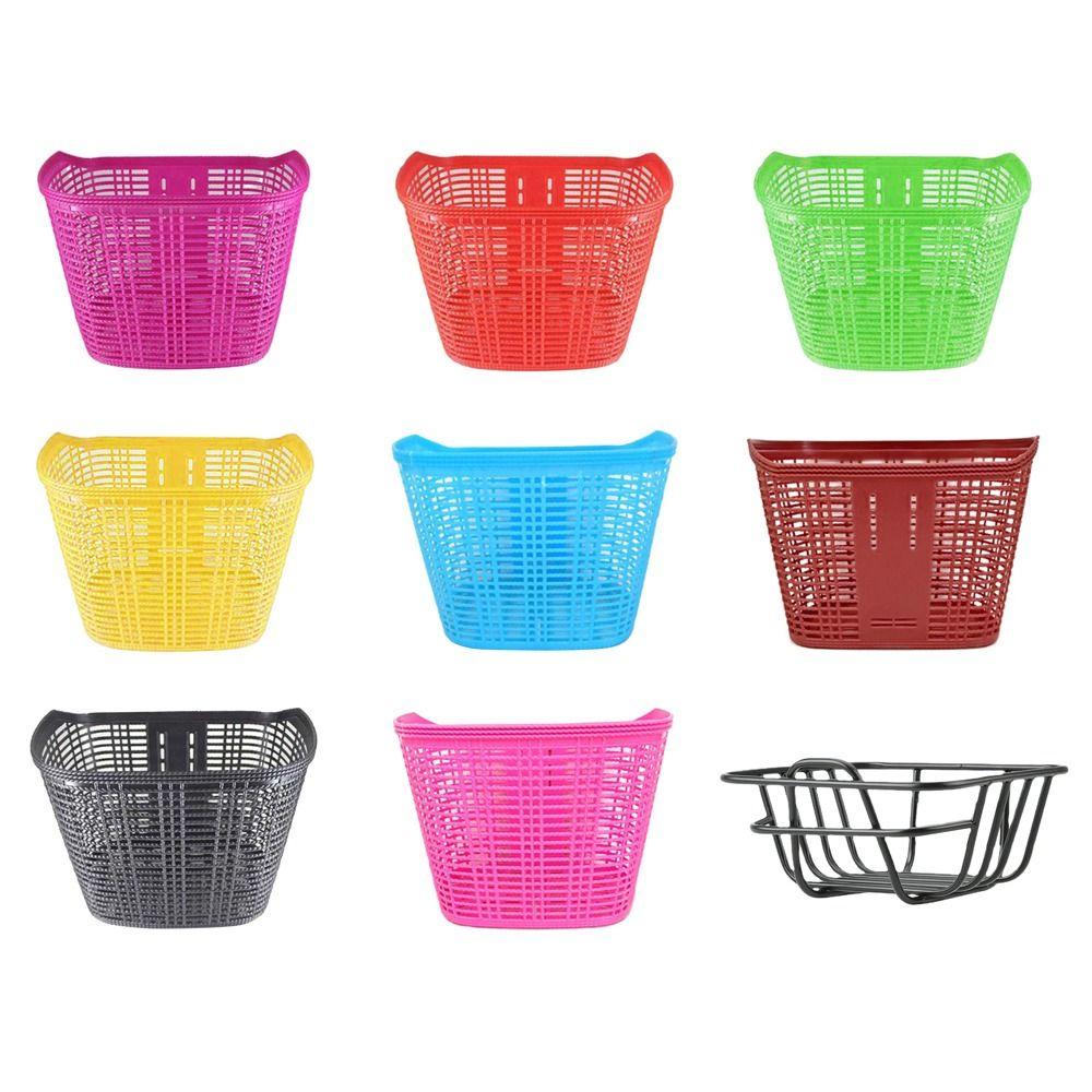 Разноцветная детская велосипедная корзина Легкая Задние аксессуары для велоспорта Велосипедные аксессуары