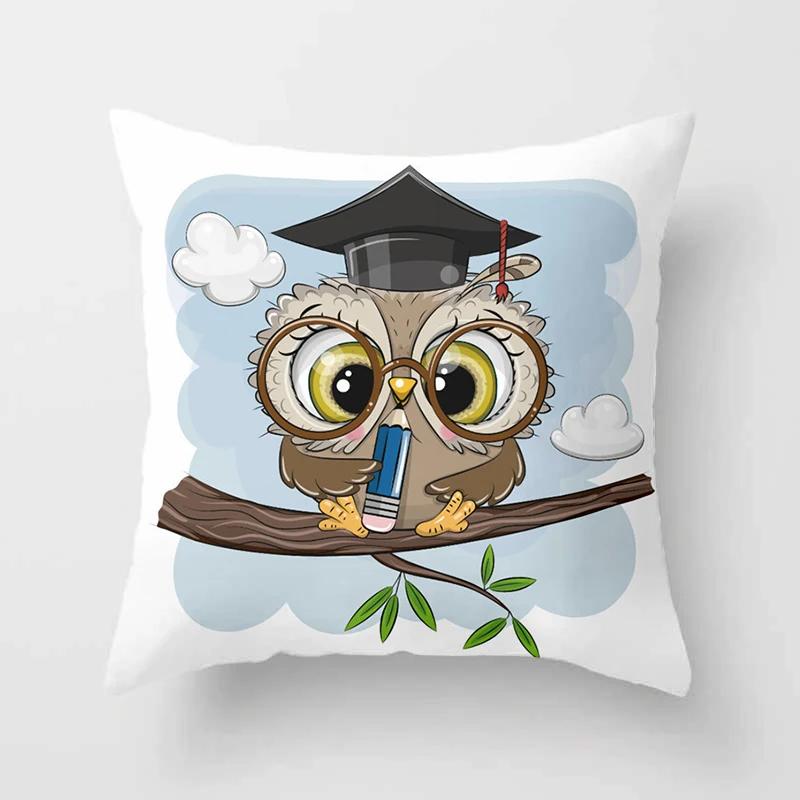 Милые наволочки на подушки с совами  Удобная наволочка x Декоративные подушки для дивана, кровати, машины, пледа, домашнего декора