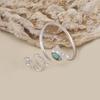 Turquoise Snake Wrap Ring | Adjustable Silver Cat Ring | Cute Animal Jewelry Gift for Women