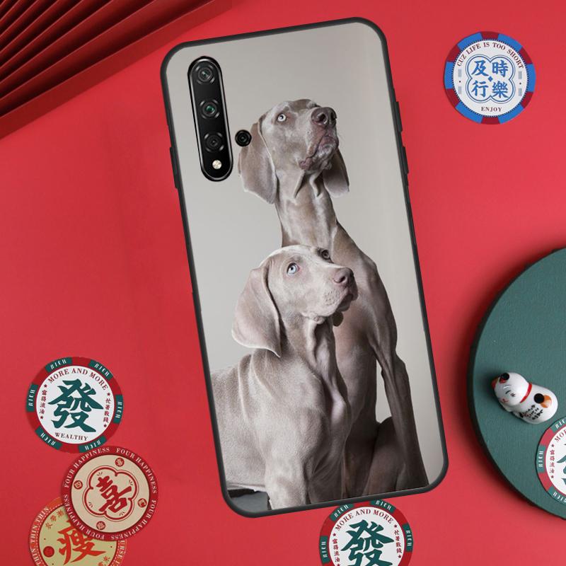 Чехол для телефона Huawei Nova 12s 7i 8i 11i 12i Y73 Y70 Y90 Y60 Y72 Y61 Y91 9 10 SE P30 Pro P40 Lite с изображением собаки Веймаранер