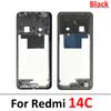 New Middle Frame For Xiaomi Redmi 12 13 13C 14C 4G 5G Door Housing Bezel Repair Parts