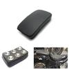 Szmsmy Motorcycle Black Rear Passenger Cushion Pillion Pad with 6 Suction Cups for Harley Custom Bikes, Choppers, and Crossovers